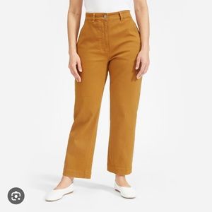 Everlane Straight Leg Crop Golden Brown